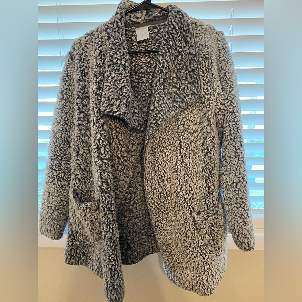 Women’s Sherpa Cardigan, cozy, size small